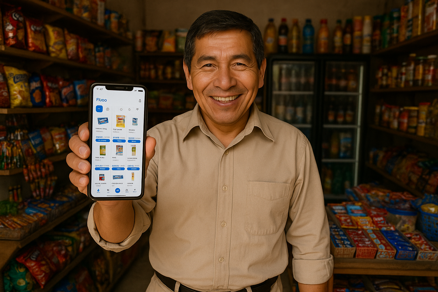 Persona en tienda